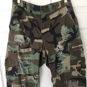 Furst of a Kind Distressed Camo Pants